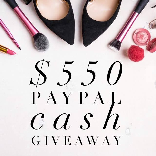 $550 in PayPal Cash Giveaway