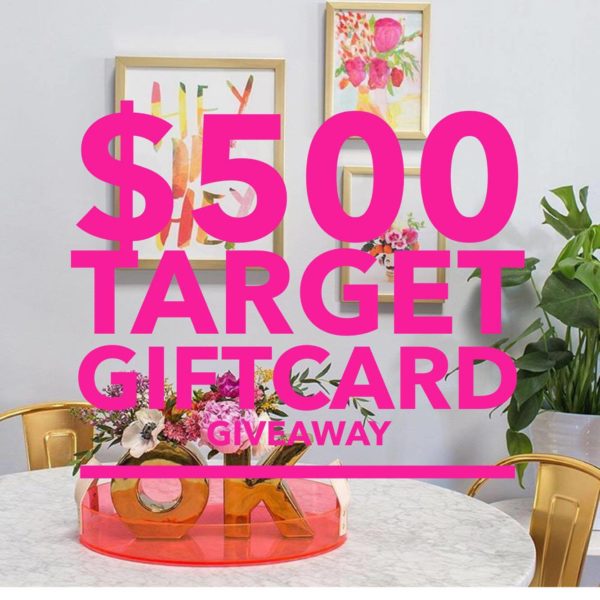 500 Target Gift Card Giveaway Partial to Pink