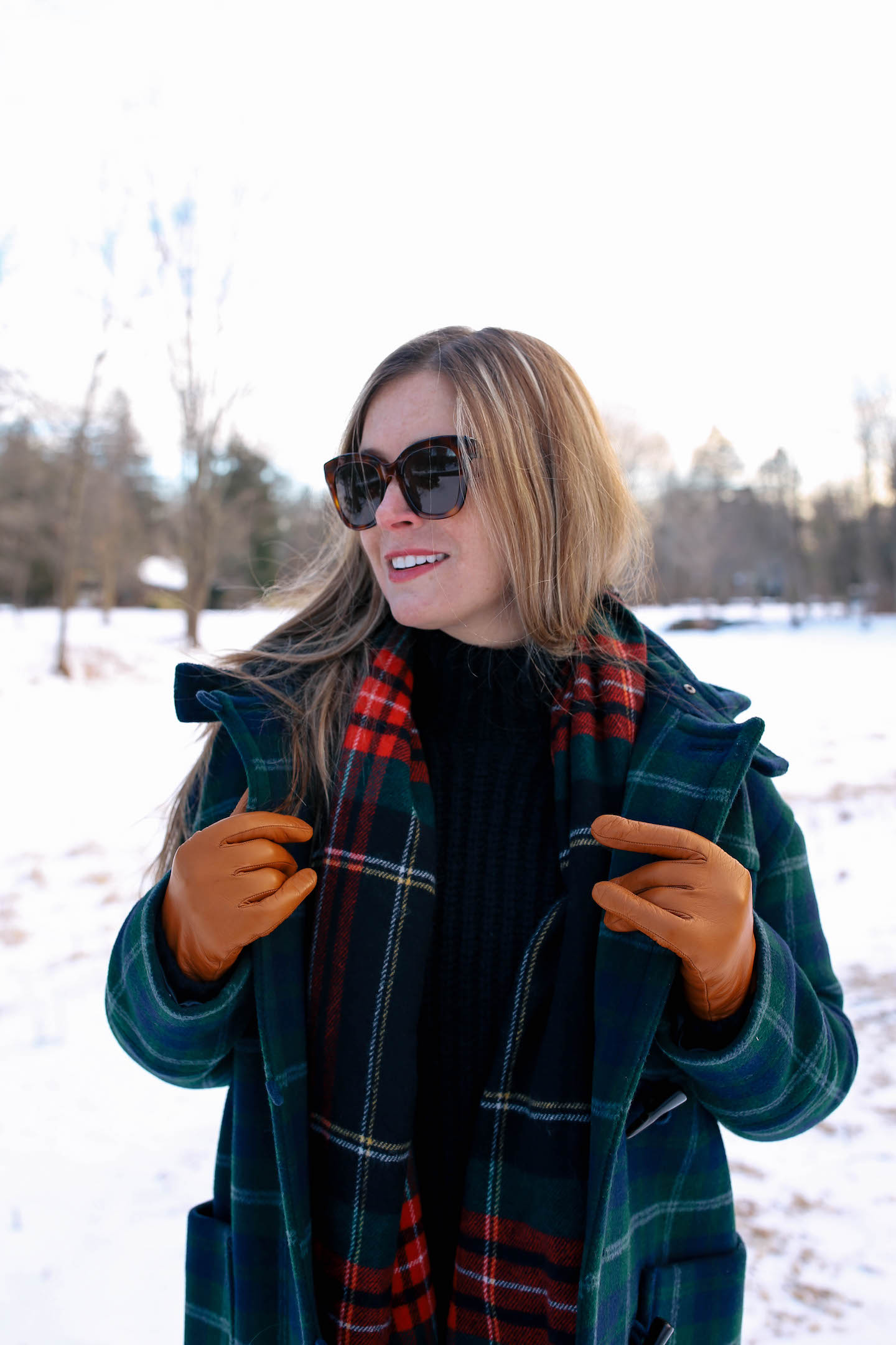 Plaid Toggle Coat – Partial to Pink