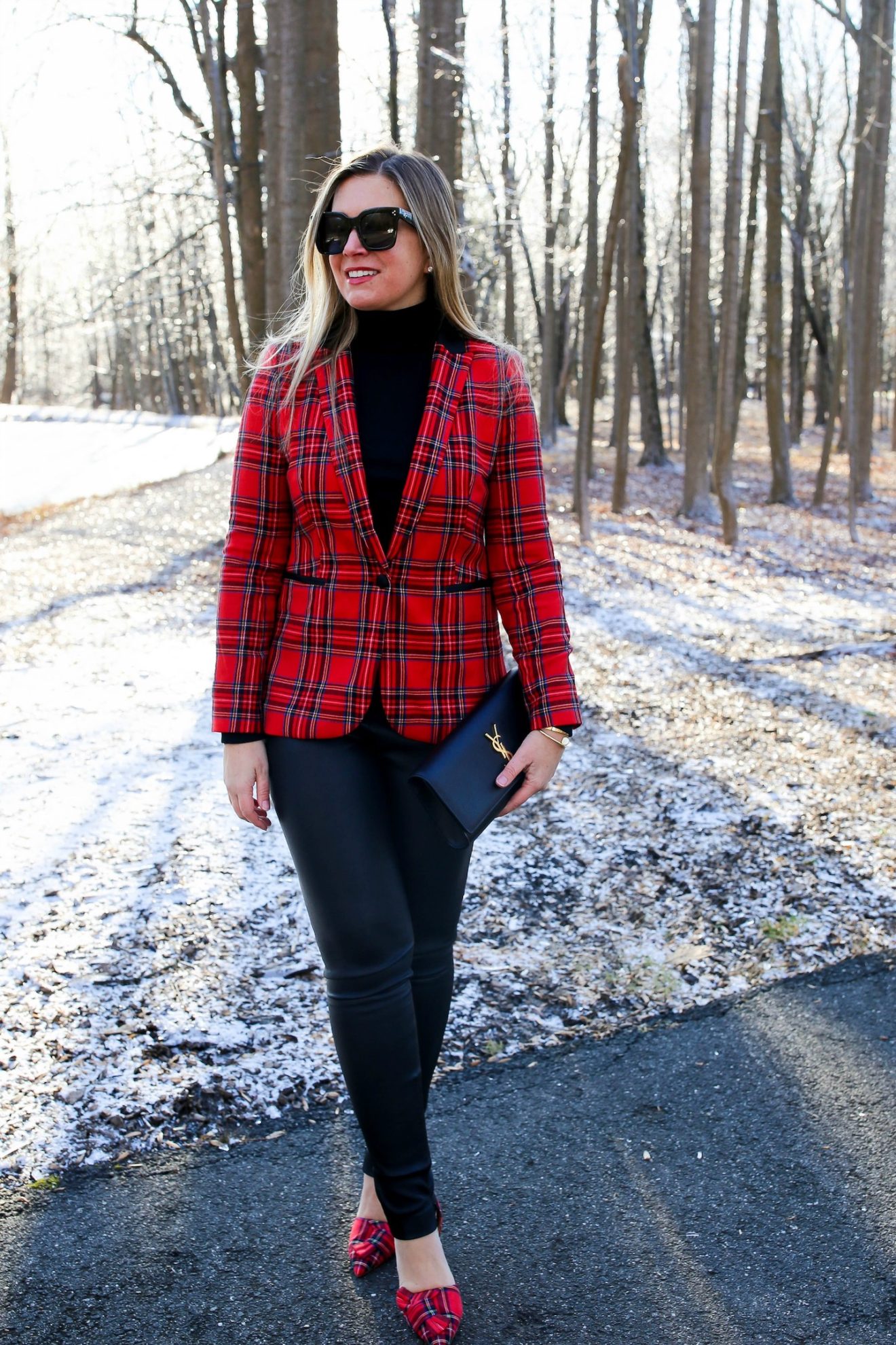 Tartan Holiday Party Look – Partial to Pink