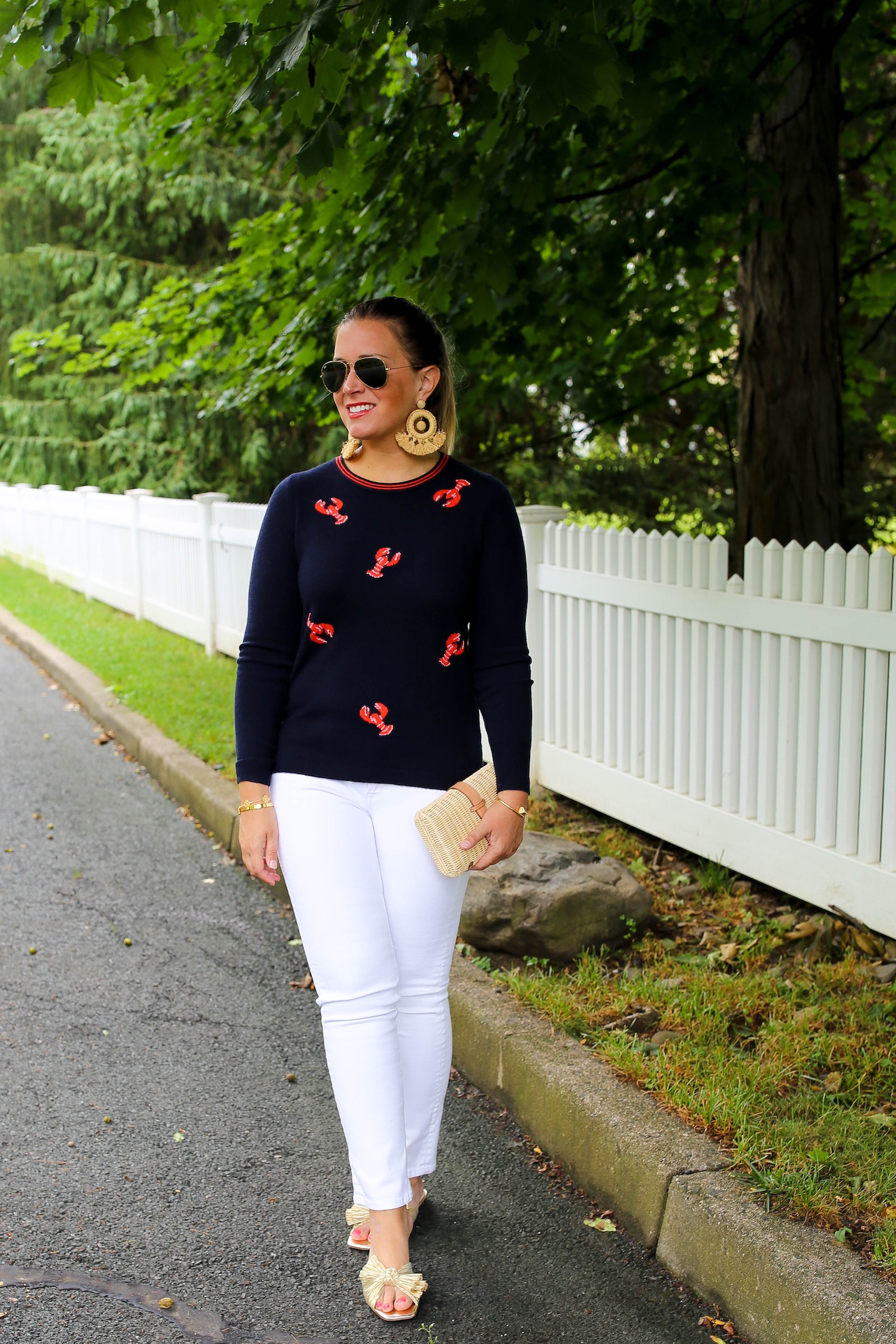 j crew lobster cardigan