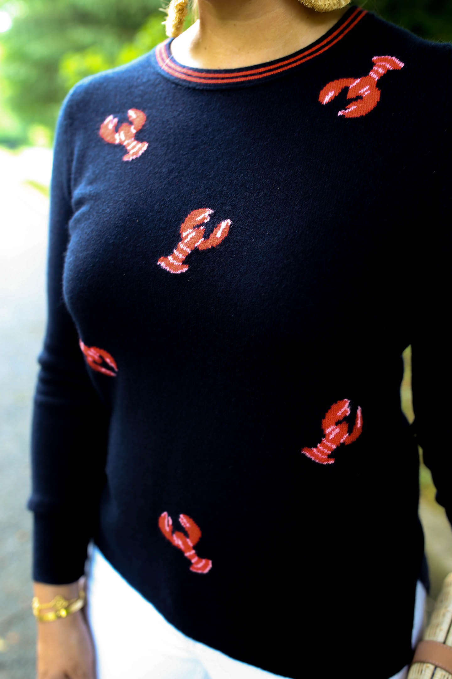 jcrew cashmere lobster sweater