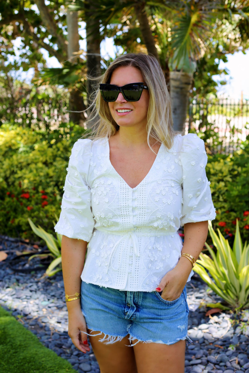 Cinched White Blouse + Nordstrom Anniversary Sale 2021