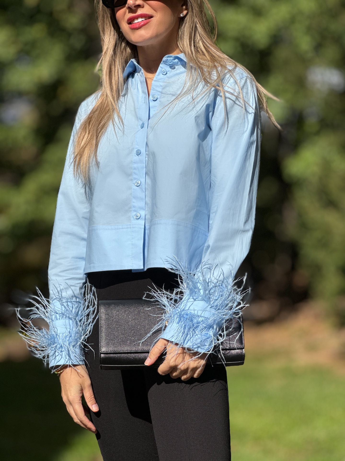 jcrew collection feather shirt