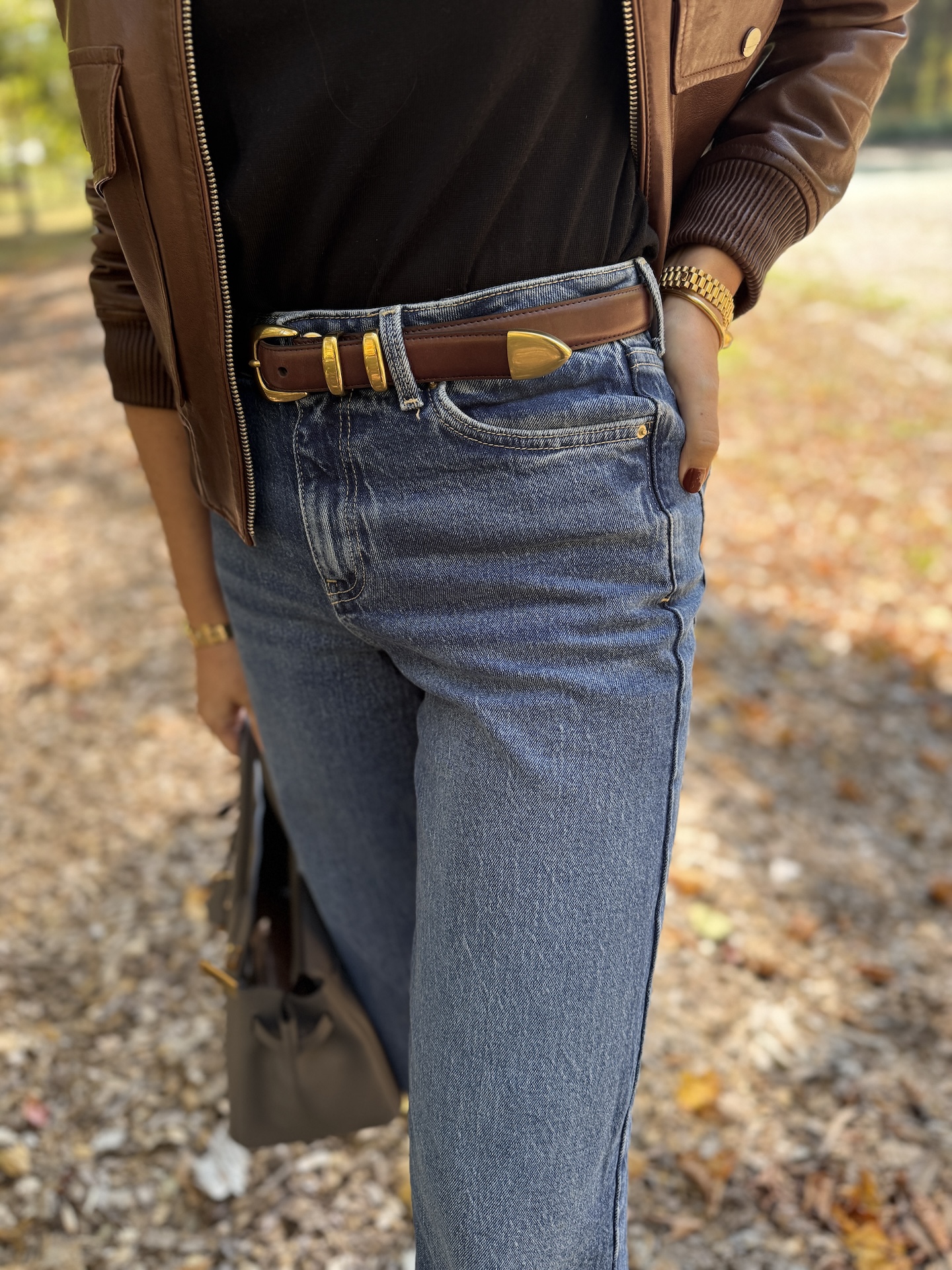 aritzia legendary brass belt