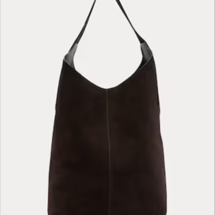 chocolate suede bag