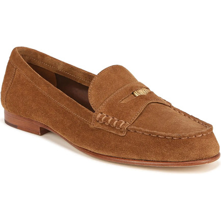 suede penny loafers